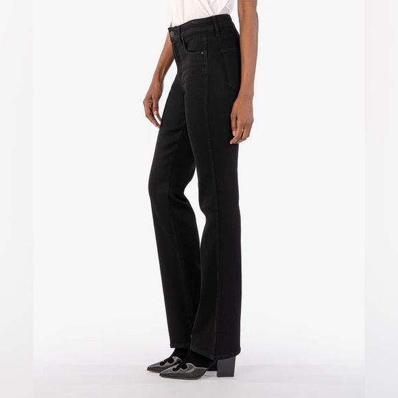 KUT FROM THE KLOTH ANA HIGH RISE FAB AB FLARE JEANS IN BLACK - Picture 2 of 3
